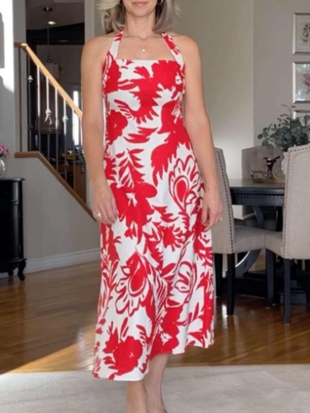 NWT - Red and white Zara dress